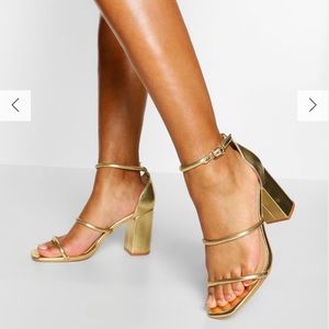 Gold Mule Heel Size 6